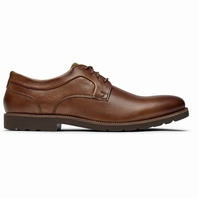 Sapatos Oxfords Rockport Sharp & Ready 2 Plain Toe Homem Marrom PT-49658